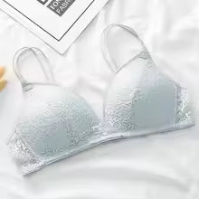 Padded Lace Bra – Wire-Free, Soft Cup,