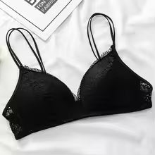 Padded Lace Bra – Wire-Free, Soft Cup,