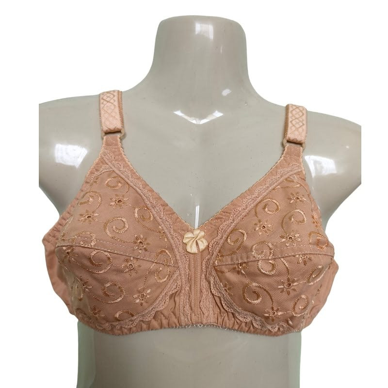 Double layer pure Cotton Net Bra