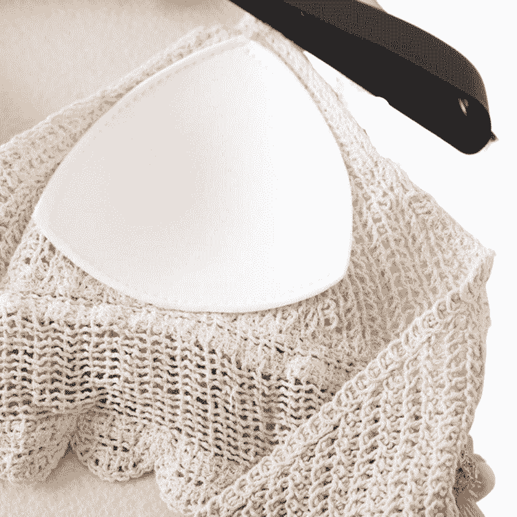 Crochet Lace Tassel Triangle Beach Top