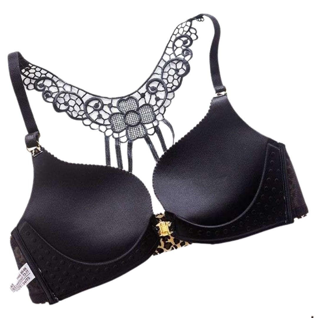 Leopard Print Women Push Up Bra