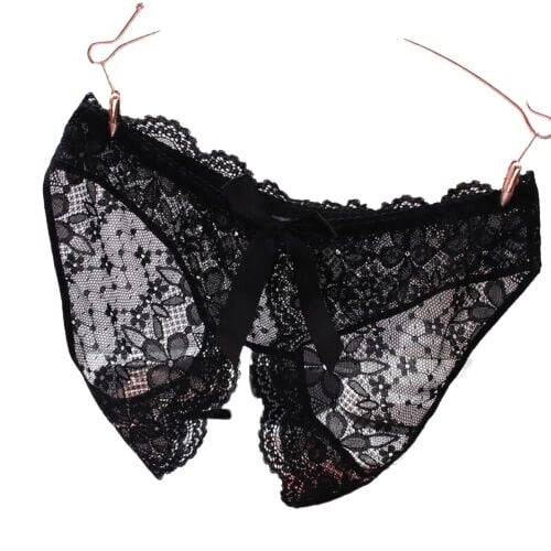 Lace Crotchles Thong G-string Panty