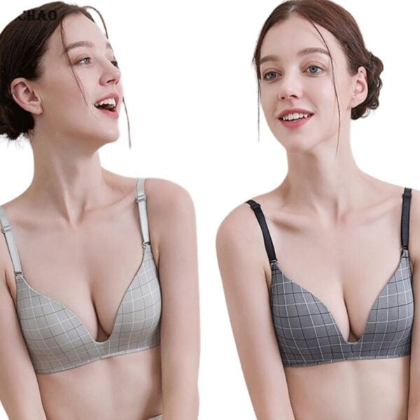 Push-Up Padded Grid Bra